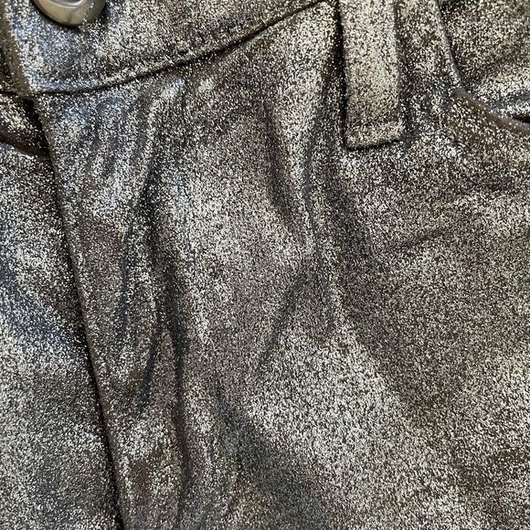 Joe’s Jeans Women Mid Rise Skinny Metallic Coated Glitter Gray Silver 28 Mari - Picture 8 of 10